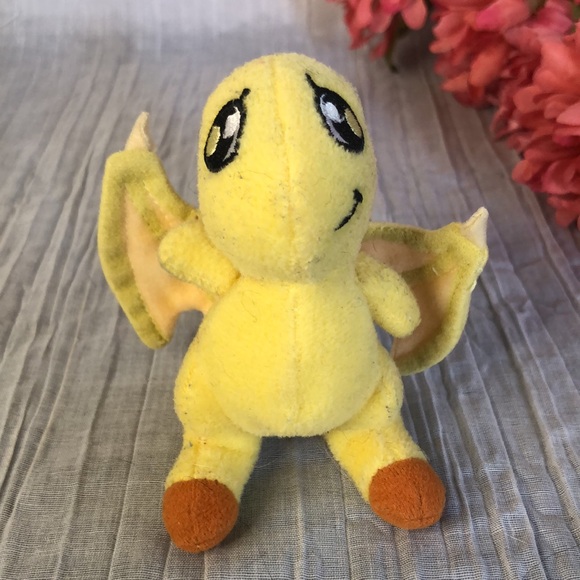 Vintage 90s POKEMON speaking plastic PSYDUCK & NEOPETS stuffed SHOYRU lot of 2 - Picture 6 of 10